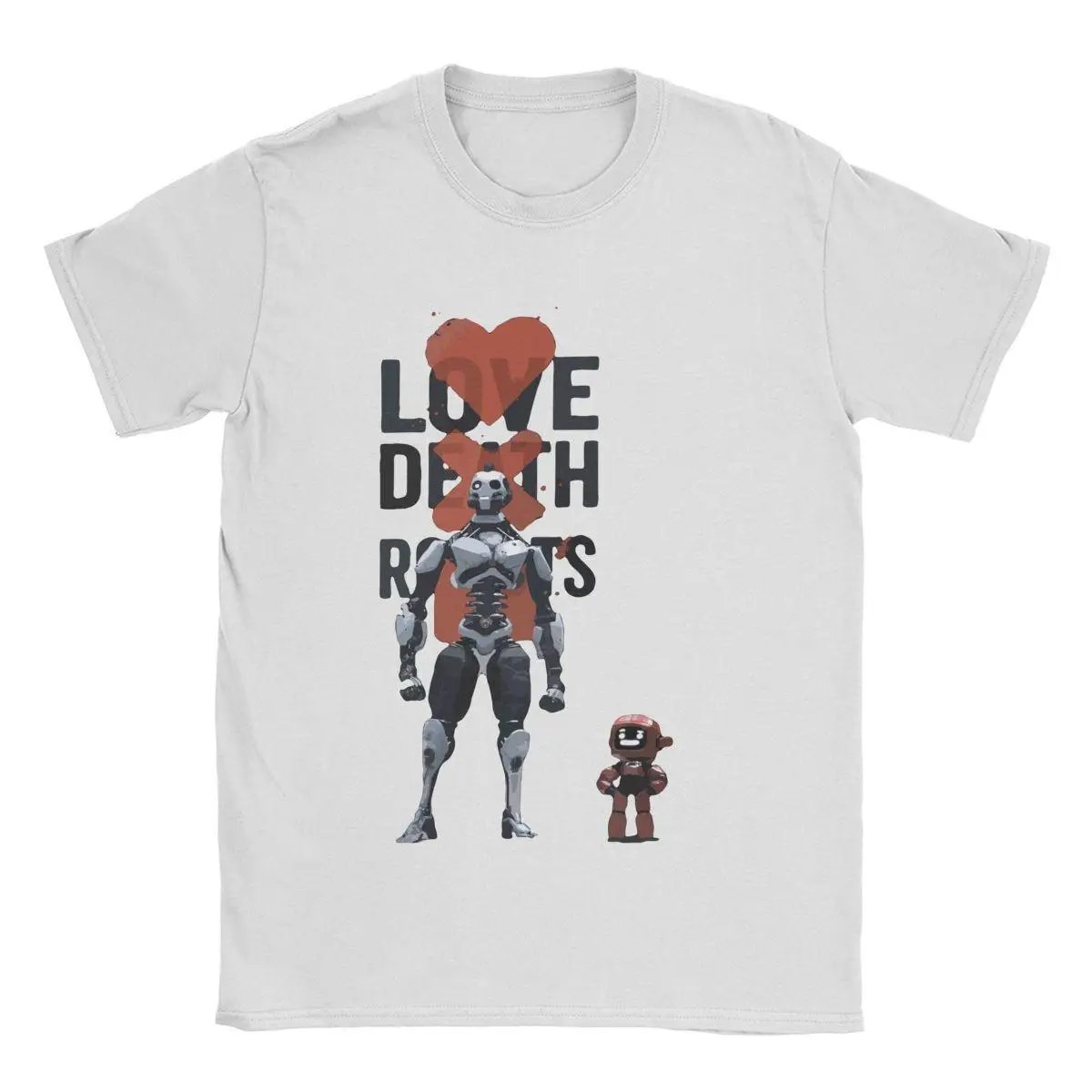 Love Death And Robots T Shirt Men Cotton Fashion T-Shirt O Neck Tees Short Sleeve Tops Gift Idea