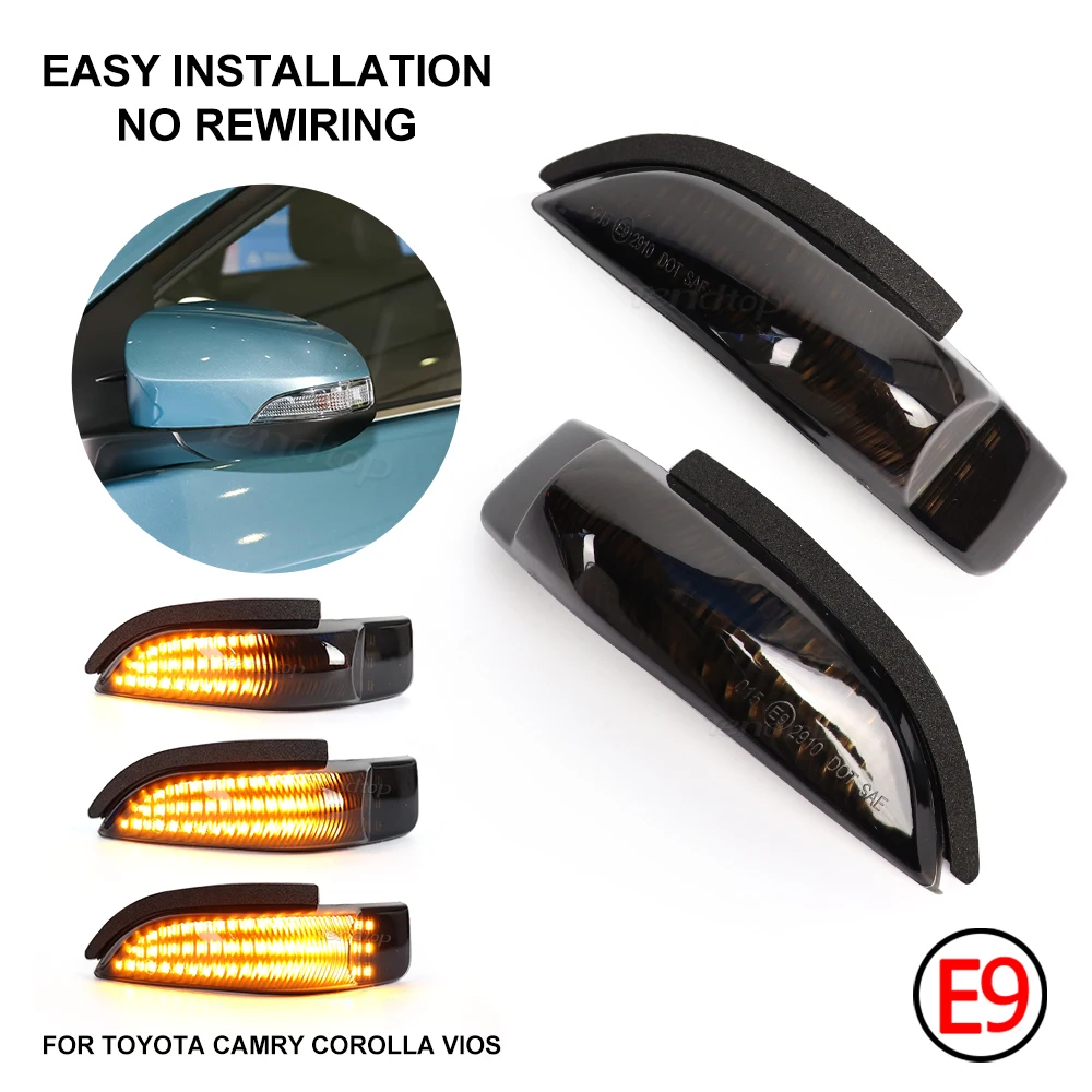 2 шт., динамические фонари заднего вида для Toyota Camry Aurion XV50 Yaris Vitz 3 III