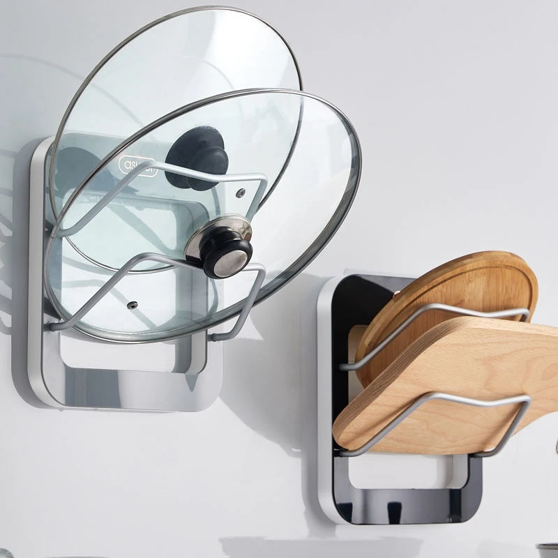 

Kitchen Cookware Storage Rack Pan Pot Lid Rack Organizer Holder Pot Lid Cutting Board Drying Cookware Stand Cabinet Organizer