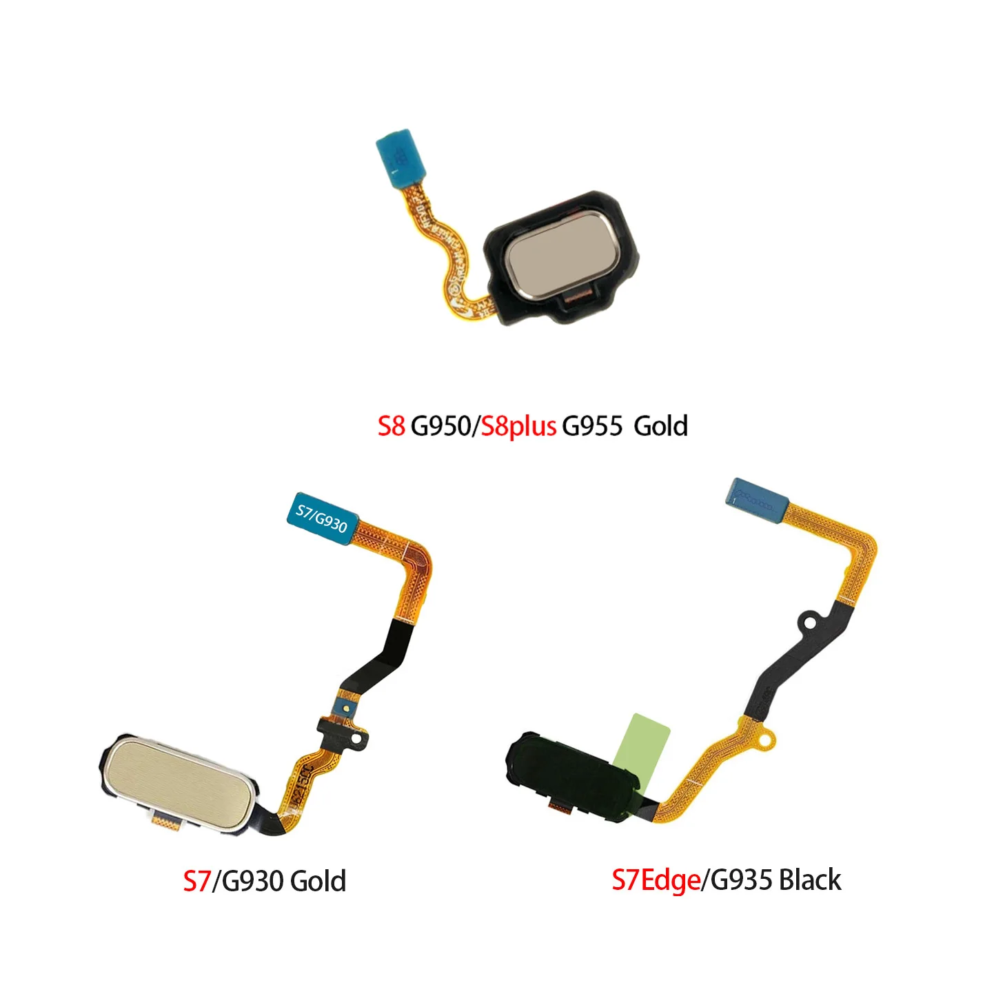 

For Samsung Galaxy S7 G930 S7Edge G9350 S8 G950 S8Plus G955 Fingerprint Sensor Flex Cable Touch Replacement Parts