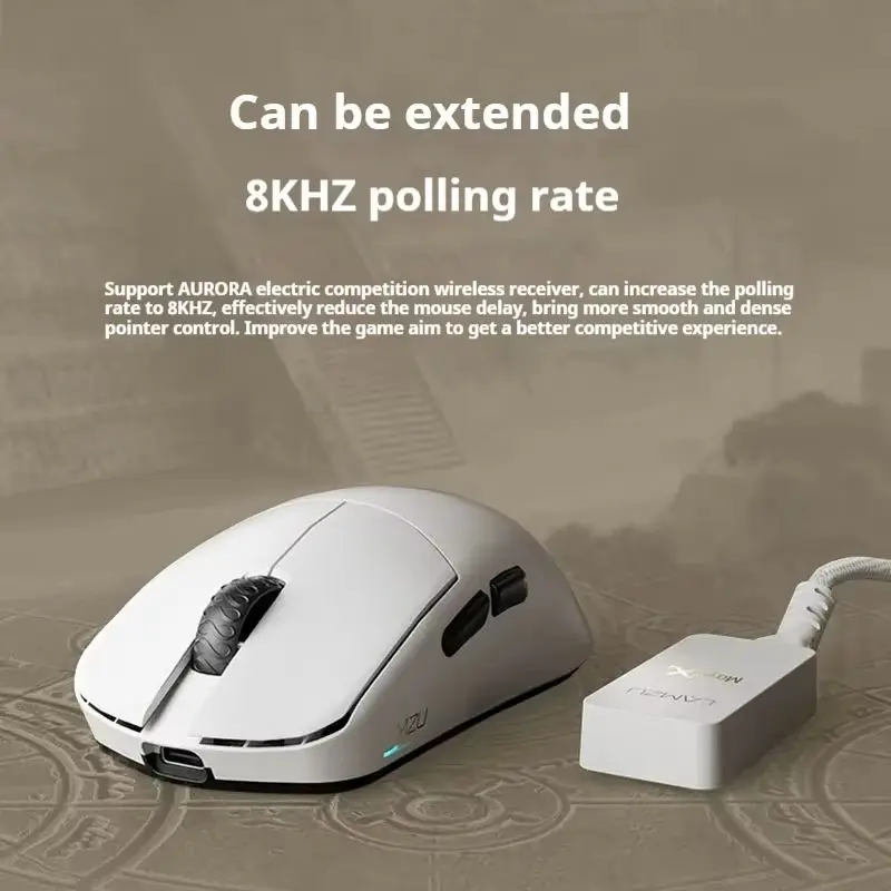 Беспроводная мышь Lamzu Maya X легкая PAW3950 Nordic 52840 8K скорость опрокидывания 2 режима