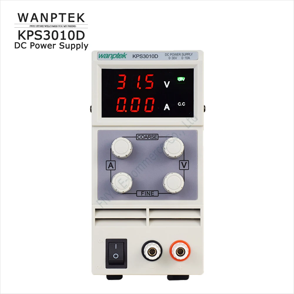 

Mini Power Supply WANPTEK KPS3010D DC Power Supply 3 Digit Display Adjustable 0-30V 0-10A Laboratory Power Supply For PC Repair