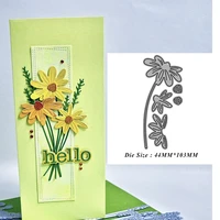 small daisy flower frame metal cutting dies stencil background die cut scrapbooking stamp craft christmas wedding card diy