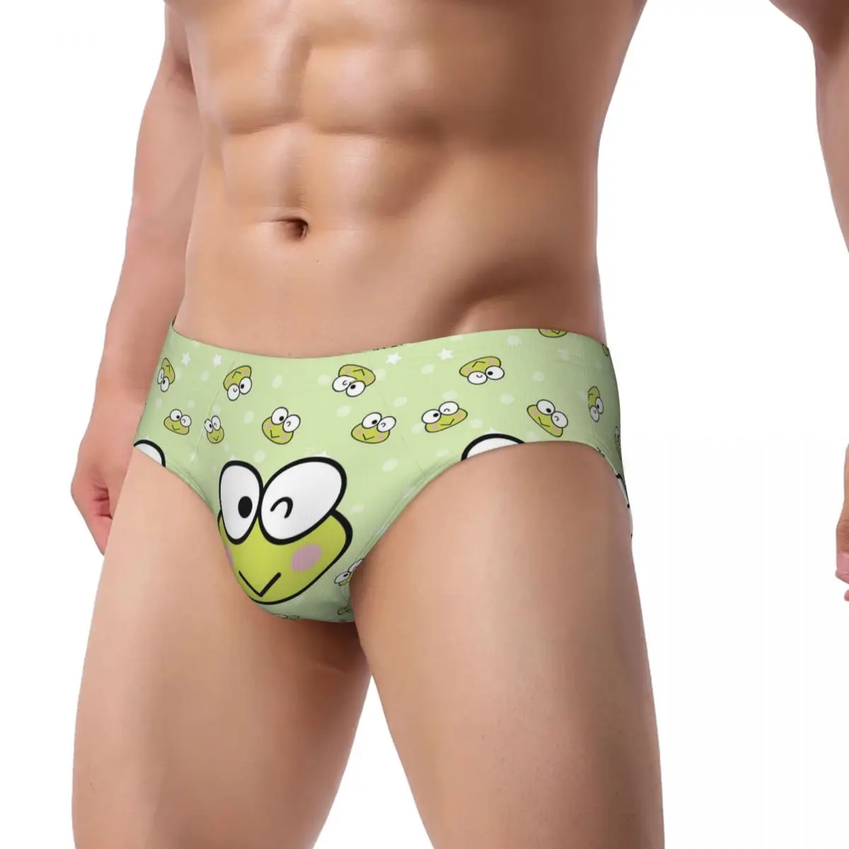 Оригинальные кавайные трусы Keroppi нижнее белье для мужчин дышащие эластичные