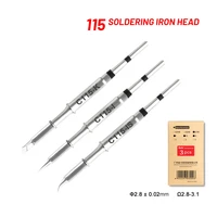 kaisi c115 soldering iron tips lead free integrated heating core compatible jbc sugon aifen i2c soldering station