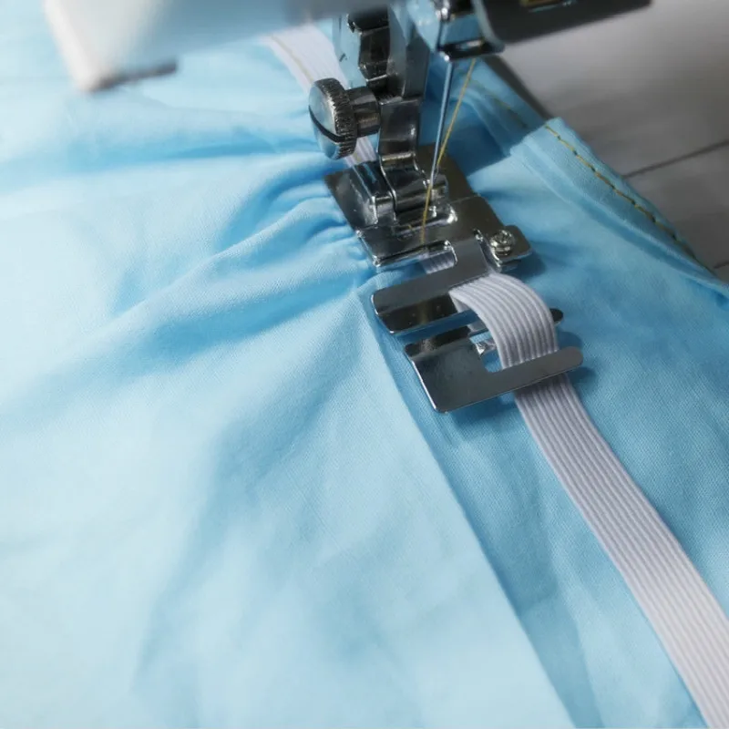 Бытовая швейная машина, лапка #29306-2, Высококачественная эластичная лента для шнура, эластичная прижимная лапка для ткани