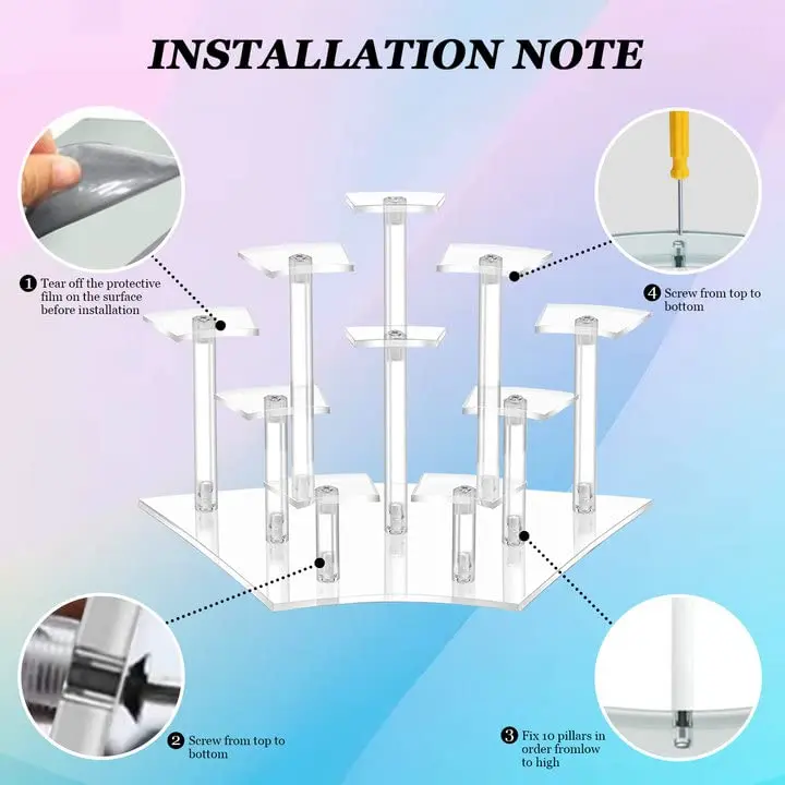 Экологичные акриловые держатели для хранения многоуровневая подставка фигурок
