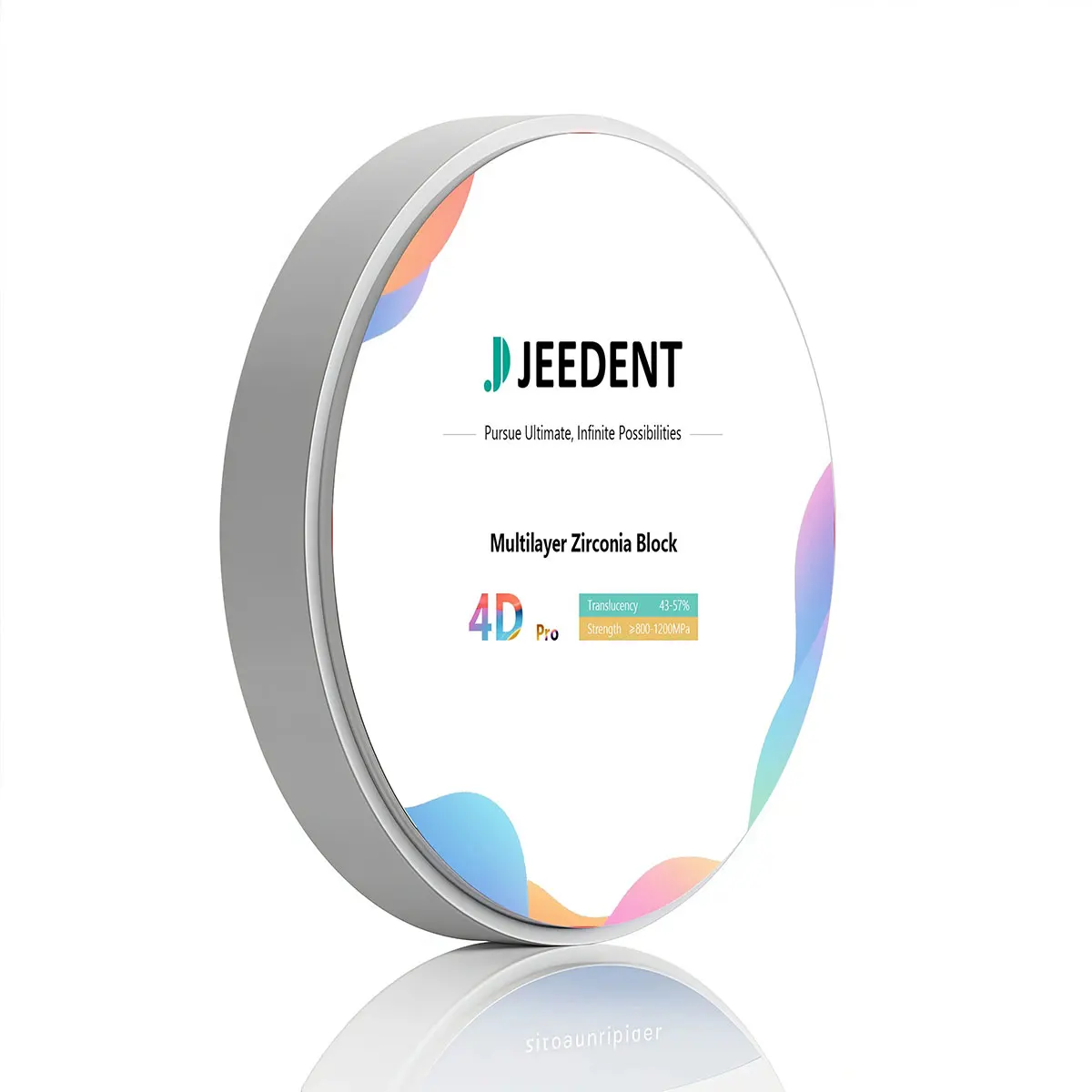 Фото JEEDENT 4DPRO Высокопрочный многослойный циркониевый блок 98 мм, суперпрозрачный оксид циркония для CAD/CAM-систем в зуботехнических лабораториях №3