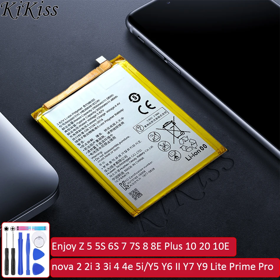 Аккумулятор для Huawei Enjoy Z 5 5S 6S 7 7S 8 8E Plus 10 20 10E/nova 2 2i 3 3i 4 4e 5i/Y5 Y6 II Y7 Y9 Lite Prime Pro 2017 2018 2019 |