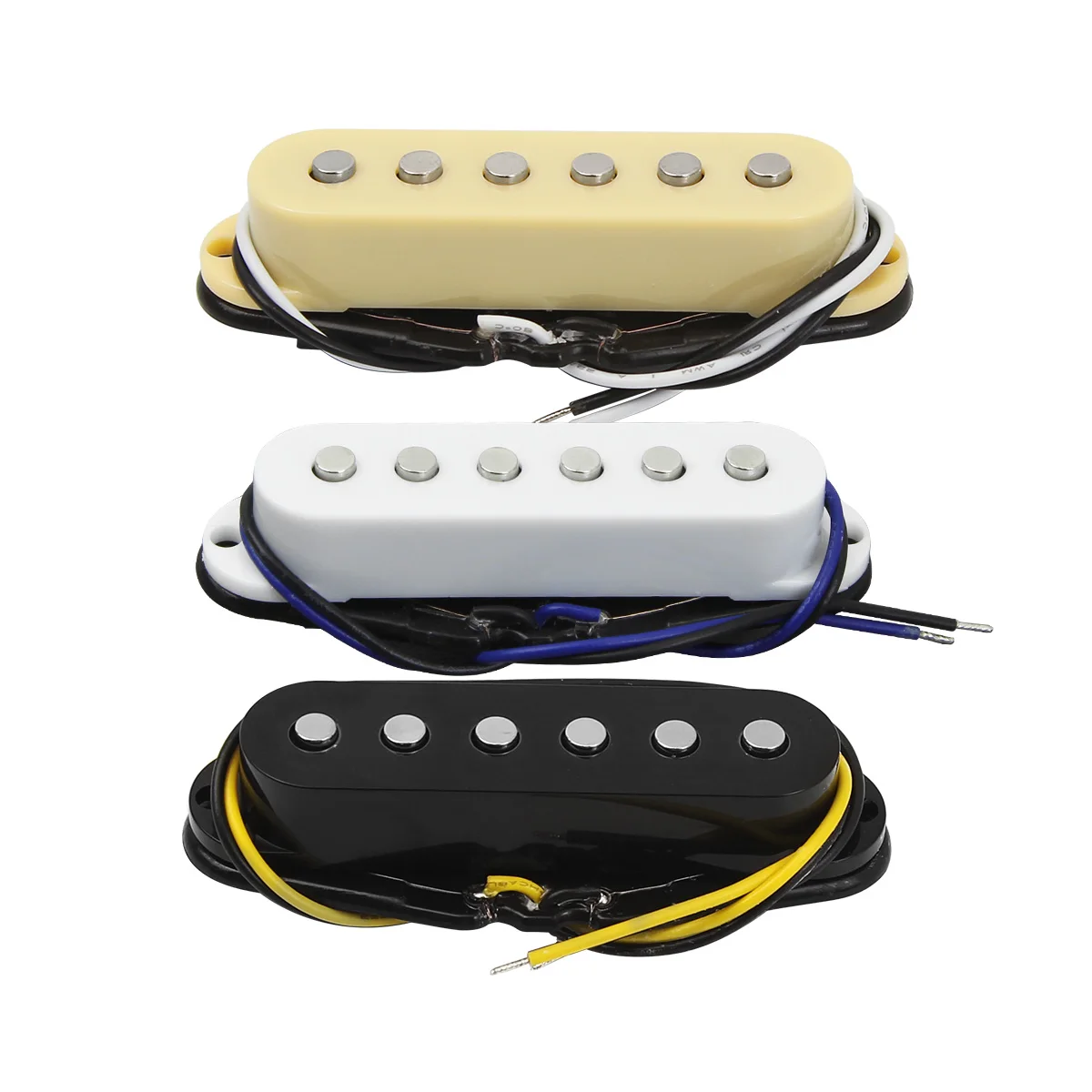 

FLEOR Single Coil Guitar Pickup Ceramic Magnet Fit ST Electric Guitar Parts