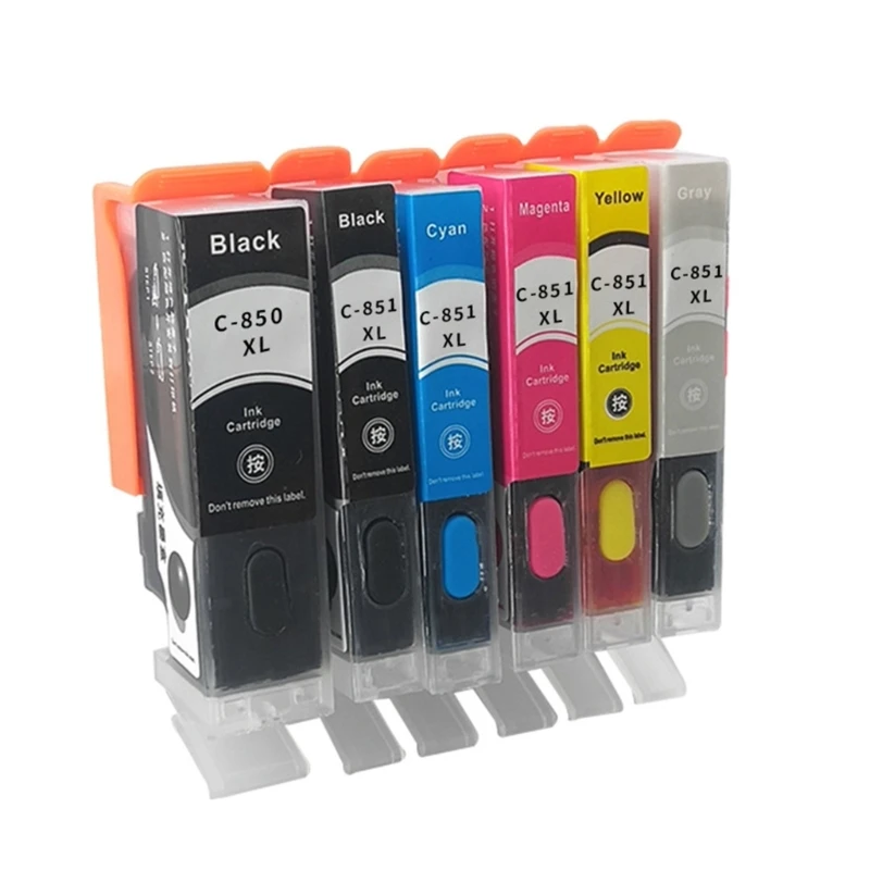 

PGI-850 CLI-851 Cartridges Works with for Canon PGI850 CLI851 MG5480