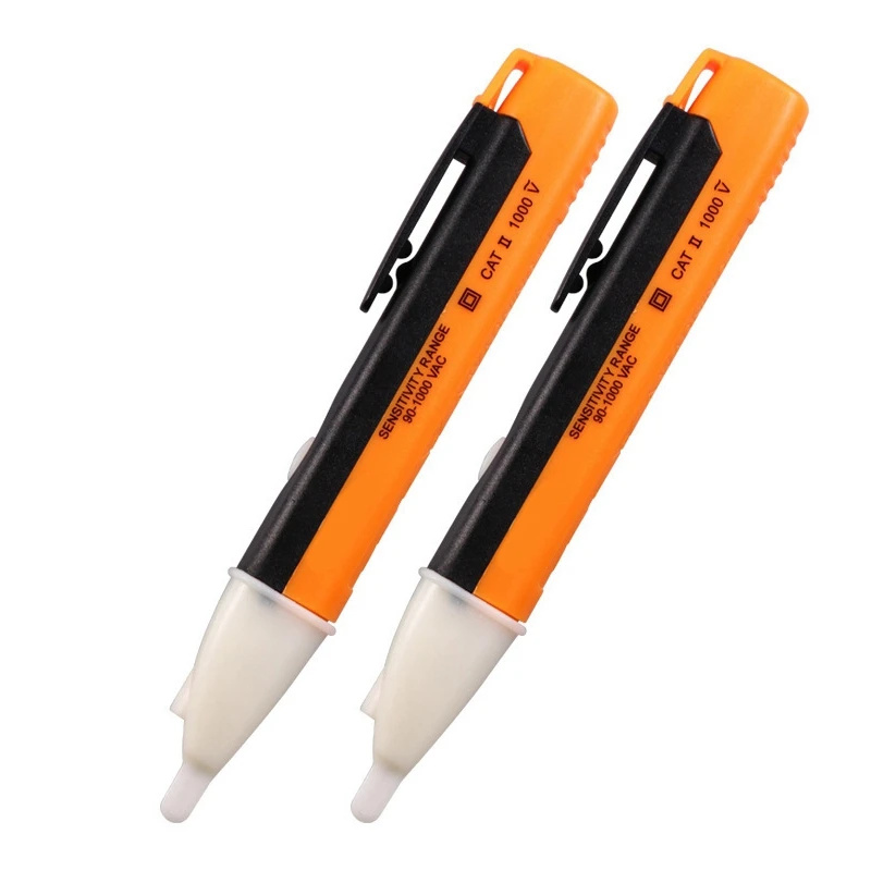 

2X тестер напряжения 90-1000 В, электрический индикатор, бесконтактный Тестер Напряжения, ручка-тестер яркости переменного тока