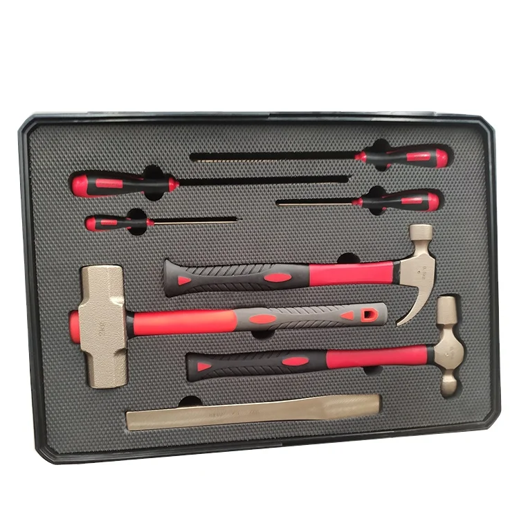 

Industry New Promotional Alloy Hardware Tools non sparking tool Aluminum Bronze 28pcs Toolbox Set