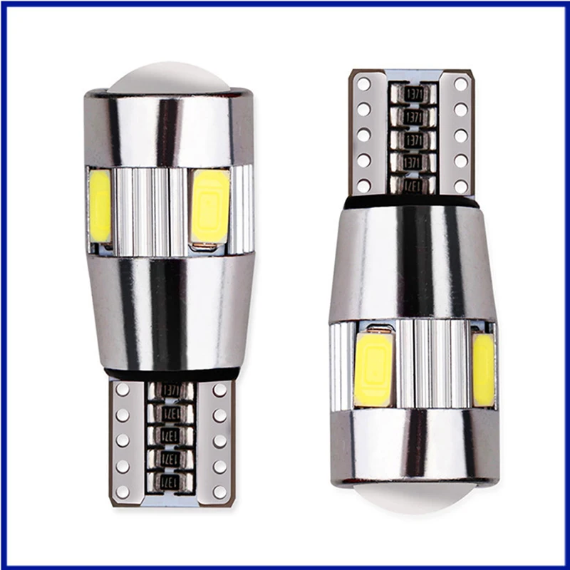 

2 шт., Автомобильные светодиодные лампы 5 Вт T10 W5W 12 в 6000K