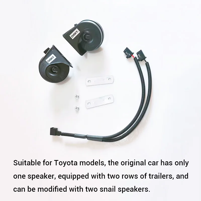 

Автомобильный гудок типа улитки для Toyota CHR Corolla Wish Verso Camry Auris Vista Prius Yaris Vitz Platz Vios Aygo RAV4 аксессуары 2 шт.