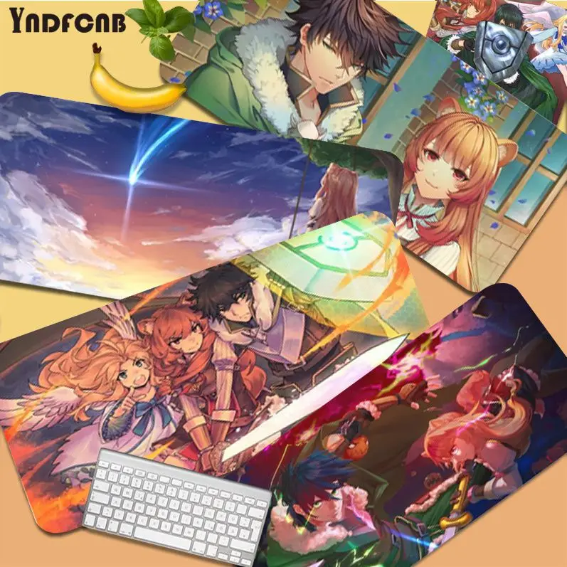 

The Rising Of The Shield Hero Large Gaming Mouse Pad XL Locking Edge for large Edge Locking Speed Version Game Keyboard Pad