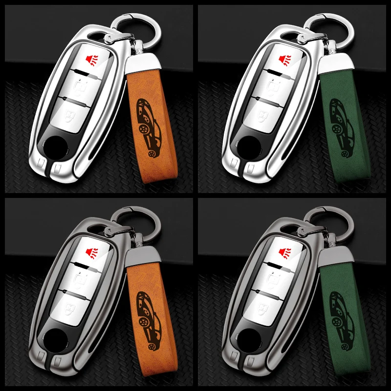 

Car Key Case Cover For Nissan Rogue X-Trail T32 T31 Qashqai J11 J10 Kicks Tiida Pathfinder Murano Juke Versa Protect Accessories