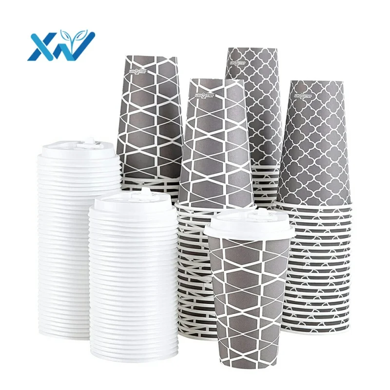 

Hot Water Paper Cup With Lid Eco Friendly Compostable Paper Cups Double Wall Coffee Cup Wholesale China