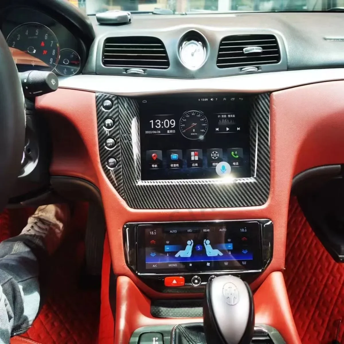 QLED Android 13 автомобильный радиоприемник для Maserati GT 2007-2015 GPS мультимедийный