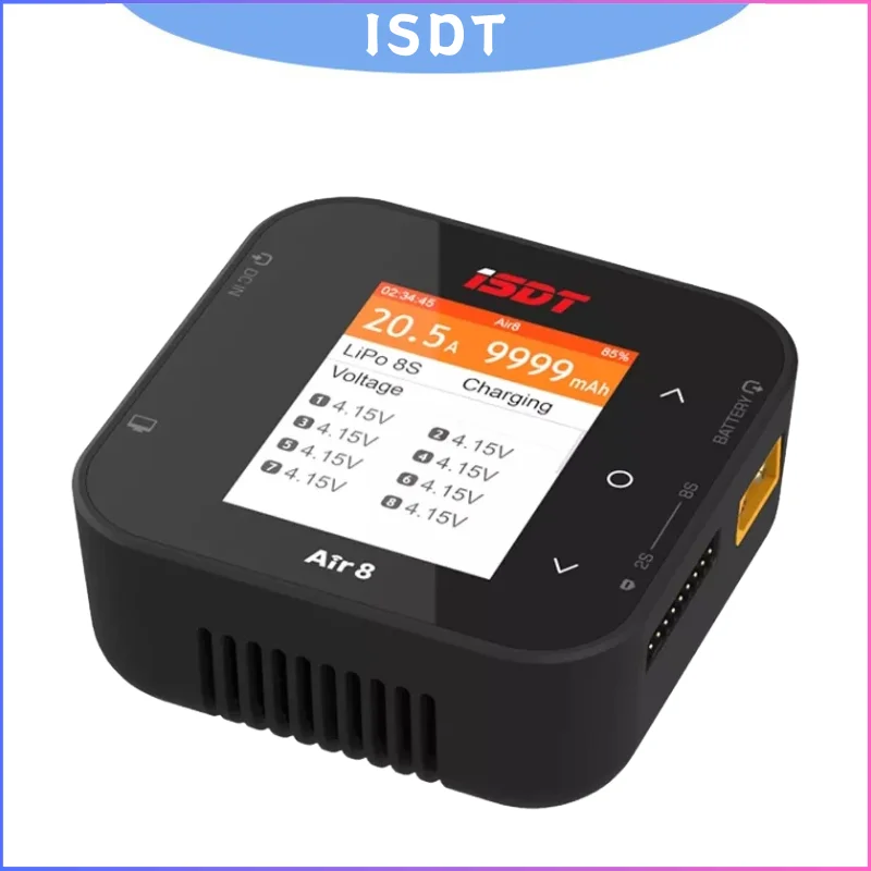 Фото Зарядное устройство-балансир ISDT Air8 BattAir 500W 20A высокой мощности - управление через приложение для LiFe, LiPo, LiHV, NiMH, Pb, интеллектуальная система зарядки №1