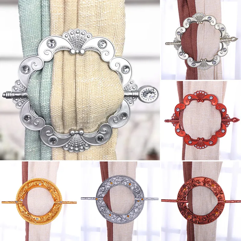 

1 пара римских колец для занавесок, подвесные занавески, застежки для занавесок, круглые пластиковые занавески с хрустальным украшением