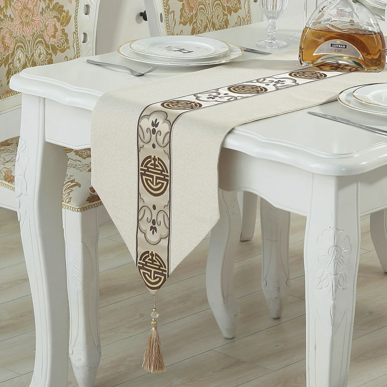 

Bohemian Decor Table Flag New Chinese Modern Minimalist Style Classical Retro Tea Several Cloth Embroidery
