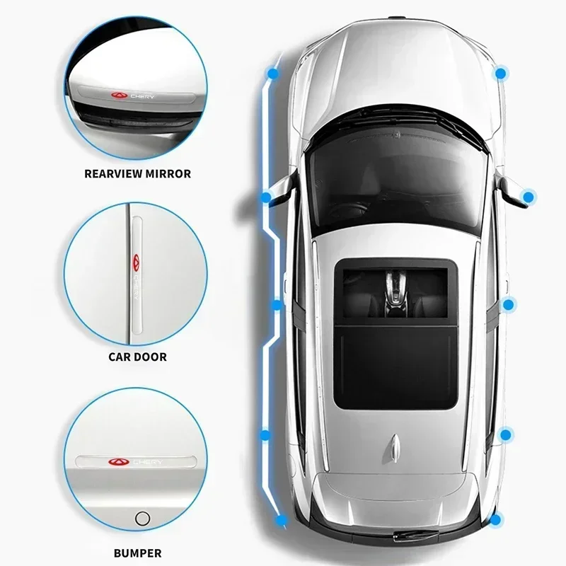 Фото Автомобильная наклейка, Защитная пленка для дверной ручки Chery Tiggo 7 Pro 8 4 3 2 T11 Amulet Fora QQ IQ Fulwin Arrizo 5 №4