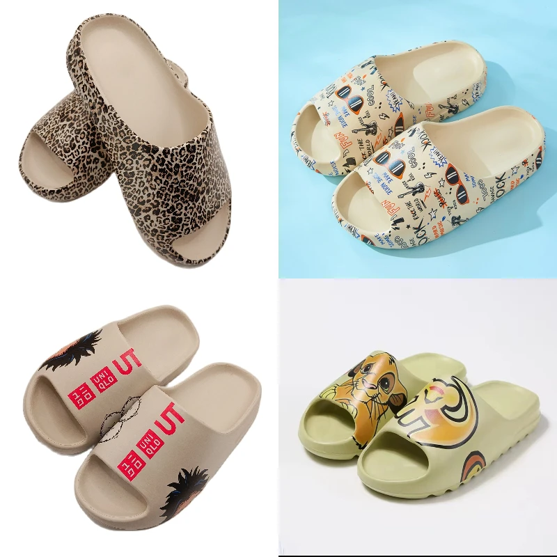 Summer Beach Ourdoor Slides Ladies Slipers Platform Mules Shoes Woman Flats 2023 New Men Fashion Slippers Indoor Household