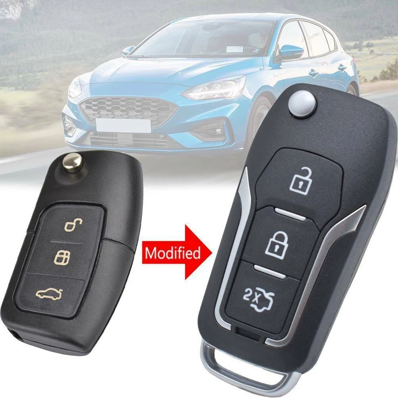 

Чехол для ключа с дистанционным управлением для Ford Focus Fiesta Mondeo S-Max C-Max