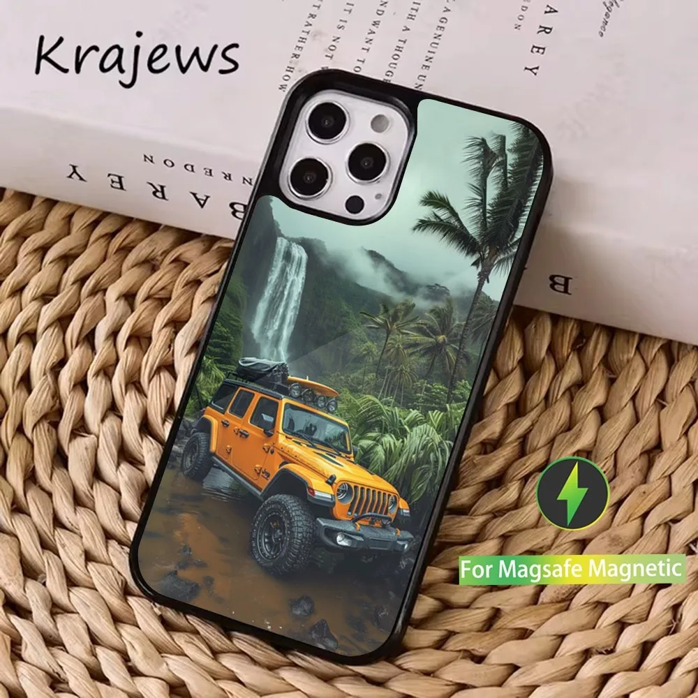 Чехол для телефона J-Jeeps внедорожного внедорожника iPhone 16 15 14 13 12 11 Pro Max Plus Mini Magsafe