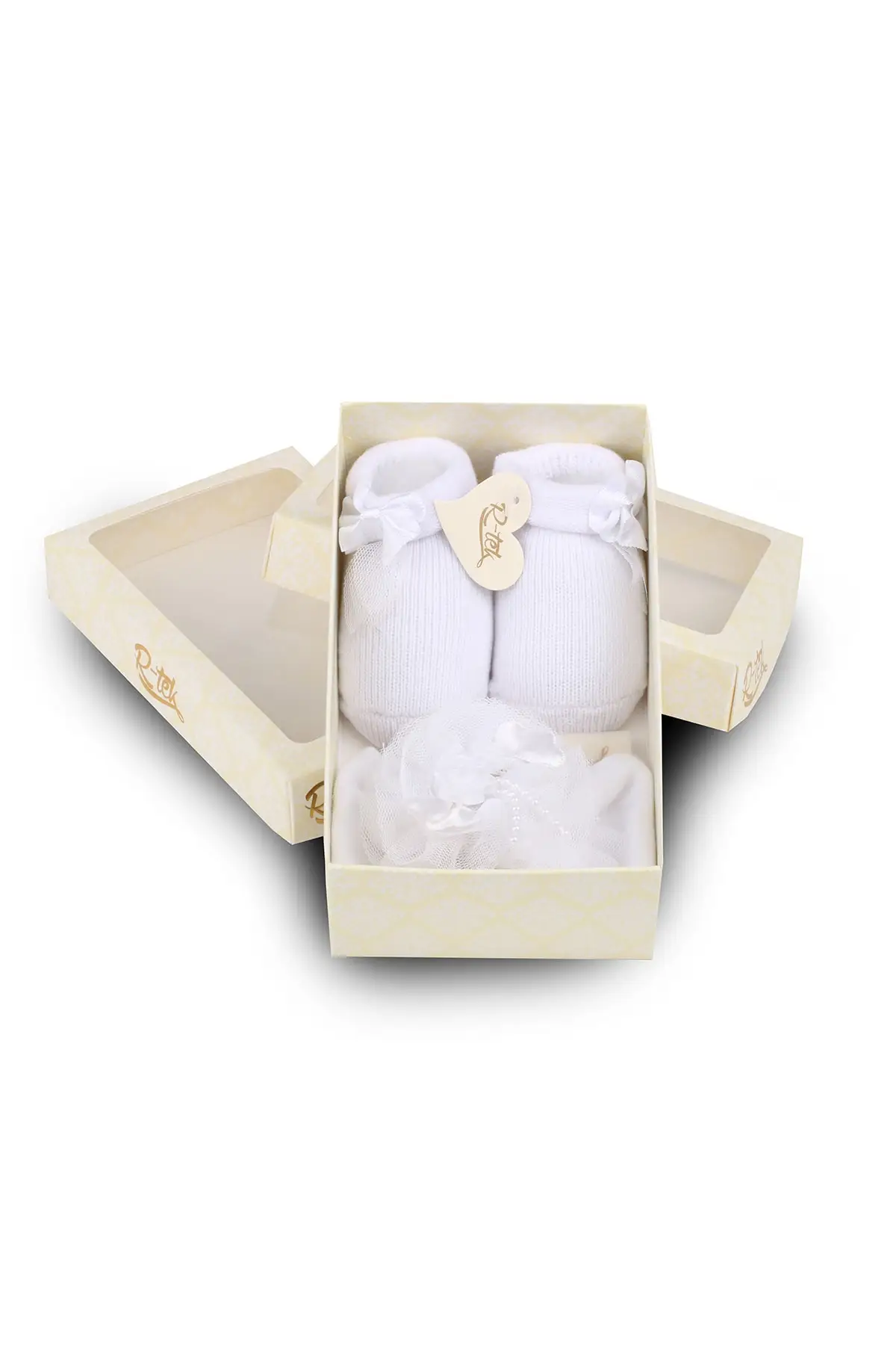 

Комплект носков для новорожденных с банданами и бамбуковыми вставками