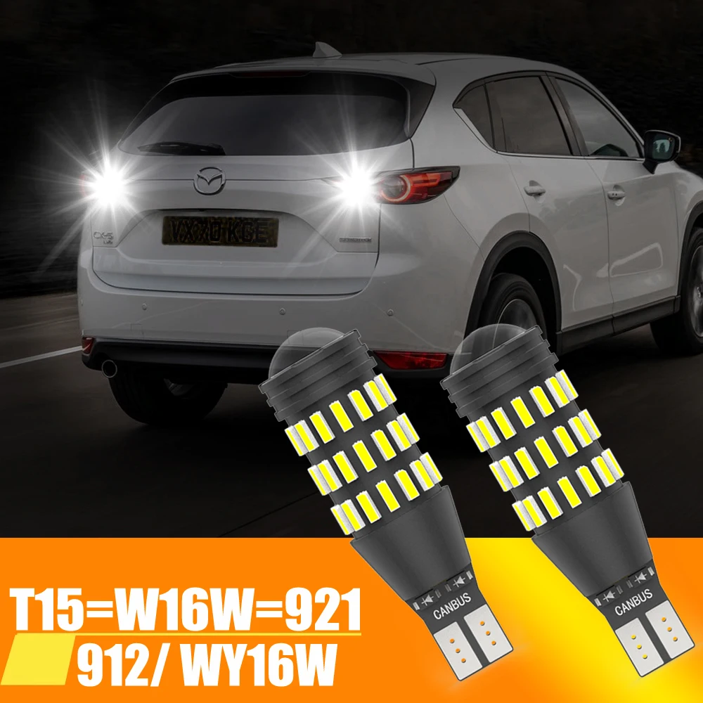 

Светодиодные лампы высокой мощности T15 W16W 921 912 T16 902, 51 шт. 4014SMD, Сверхъяркие, лм, сменные, для автомобильных фонасветильник заднего хода, белый,...