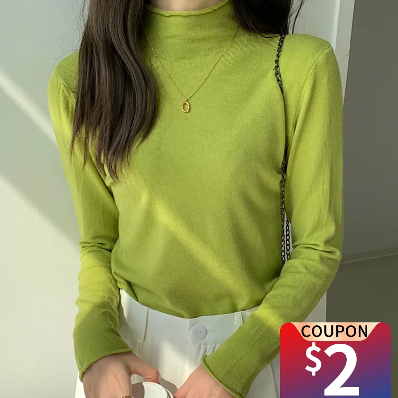 

Women pull femme hiver Turtleneck Sweaters Autumn Winter Slim Pullover Women Basic Tops Casual Soft Knit Sweater Soft Warm