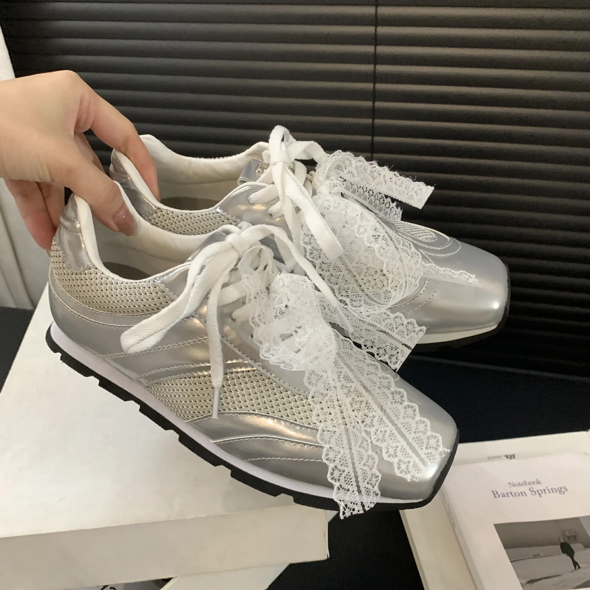 Туфли Forrest Gump женские из натуральной кожи с квадратным носком универсальные