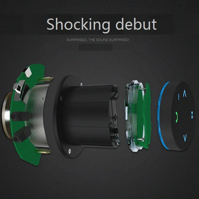 Adin 2X 26 Вт Вибрационный динамик Bluetooth бас портативные динамики Беспроводной