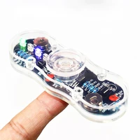 electronic diy kit fingertip gyro light fidget finger toy hand spinner durable fingertip gyro for adults and kids