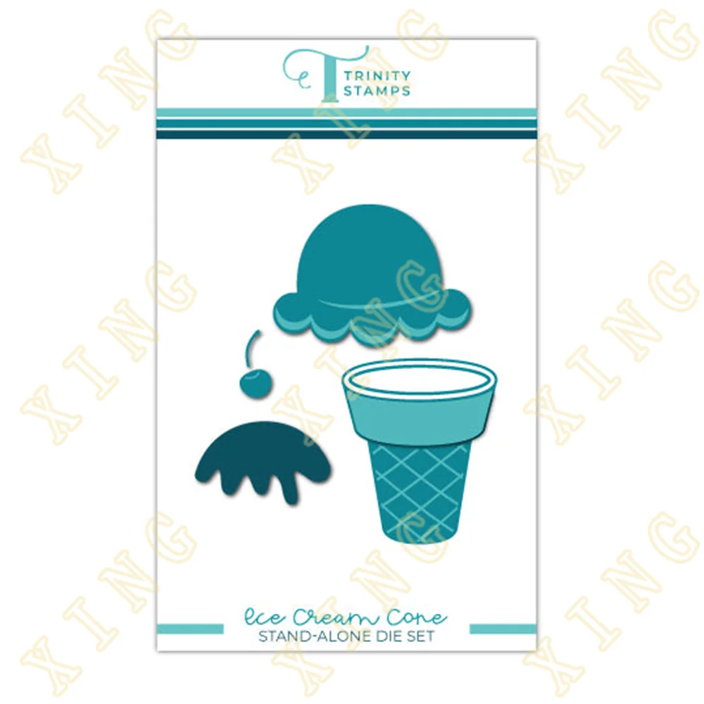 

Ice Cream Cone Set Metal Cutting Dies New Arrival Series Arrivals Scrapbook Paper Craft Knife Mould Blade Punch Stencils Dies