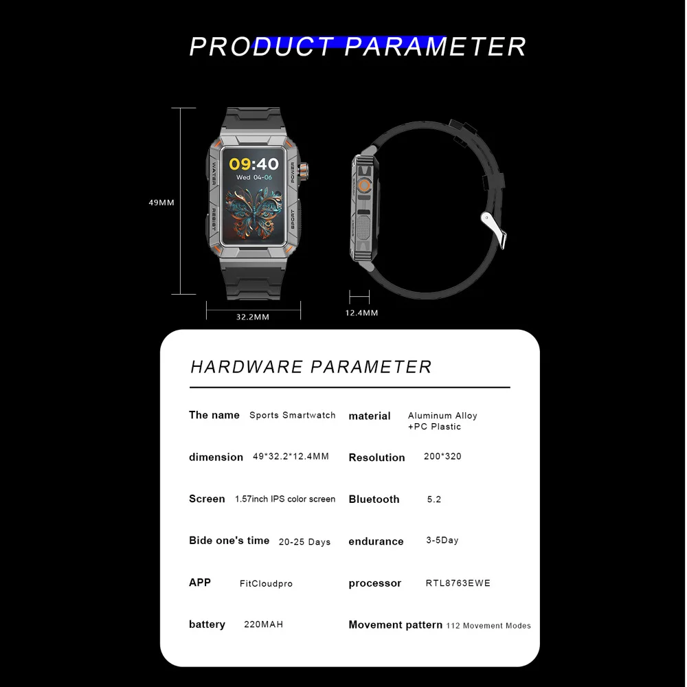 Новые 1 57-дюймовые мужские умные часы с большим экраном для занятий спортом на