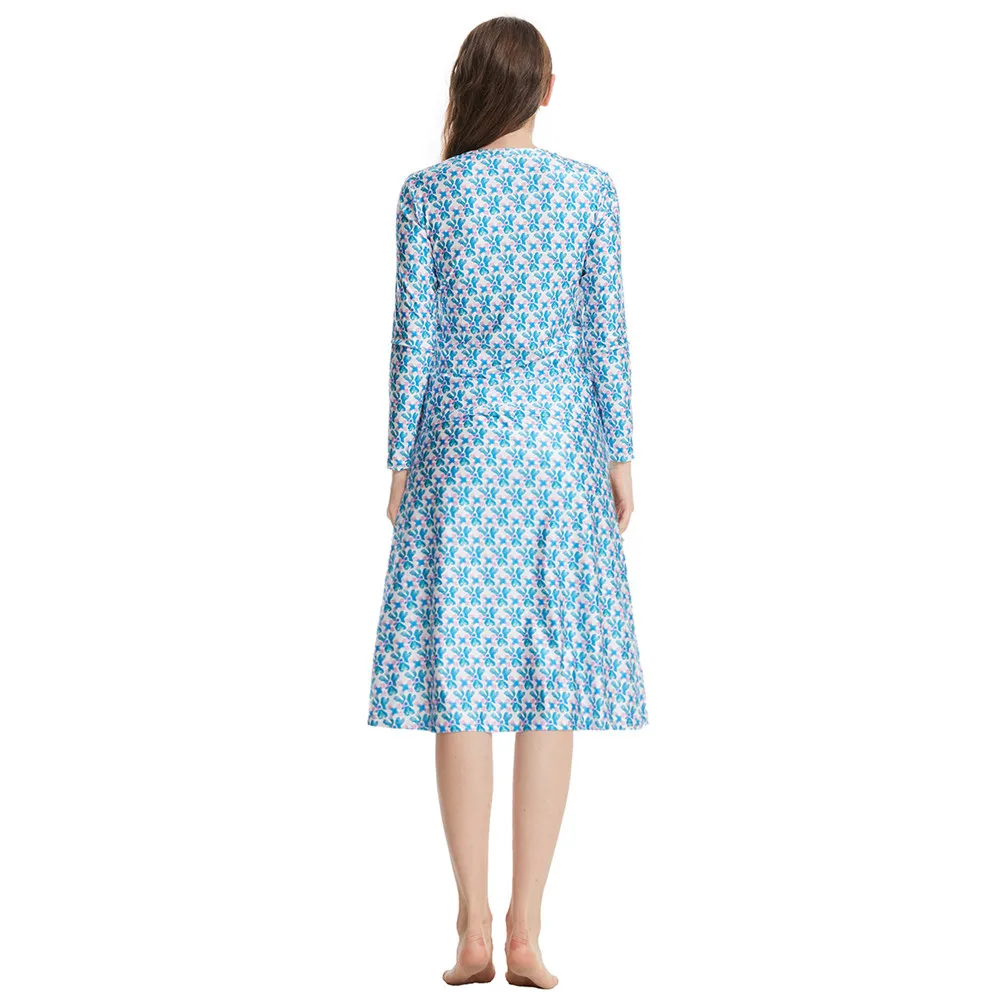 3 шт. купальник с принтом женская мусульманская шляпа рубашка для плавания топы