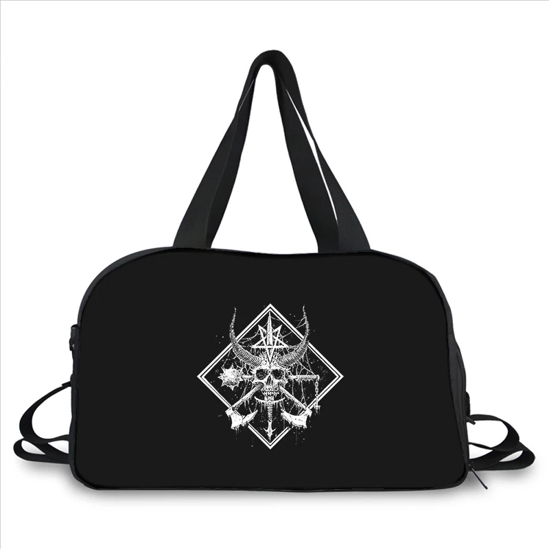 Pentagram Demonic Satanic ARTpattern 3D printing fashion trend portable large capacity multi function messenger bag travel bag