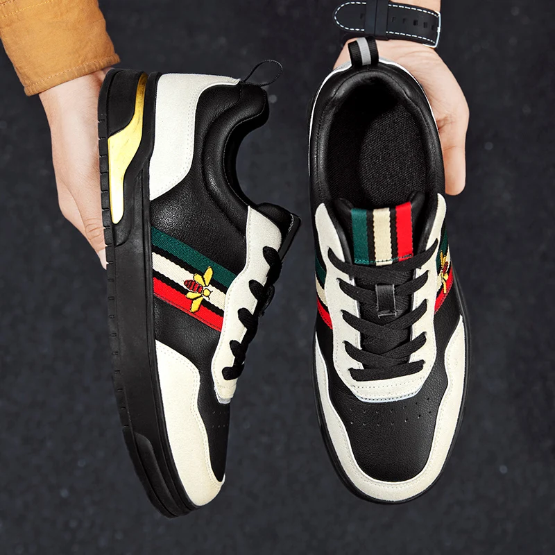 

Мужские кроссовки, новинка 2022, повседневная обувь, классические дышащие нескользящие спортивные кроссовки на шнуровке, водонепроницаемая ...