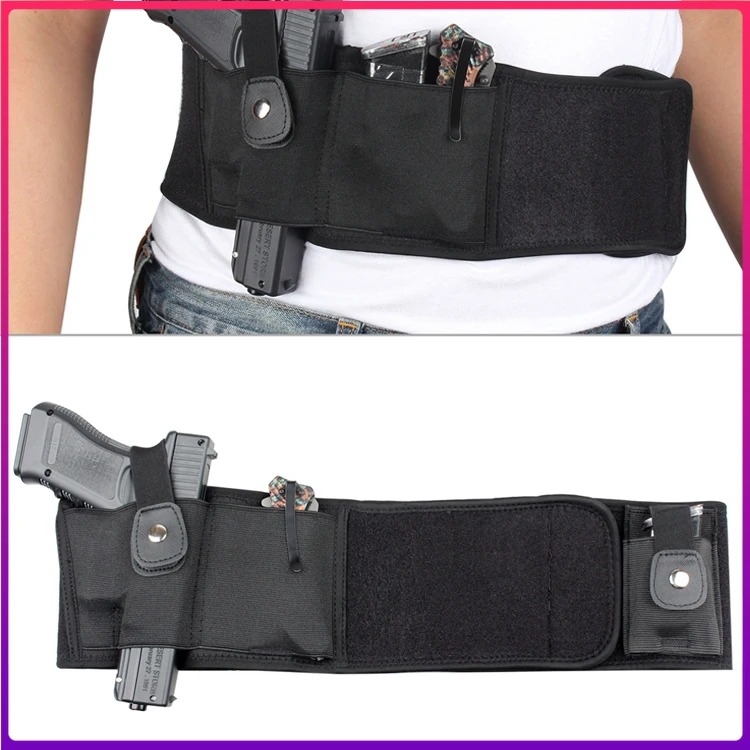 

Военный тактический Чехол для пистолета с повязкой на живот чехол для пистолета для скрытого ношения боевой чехол для пистолета с дополнит...