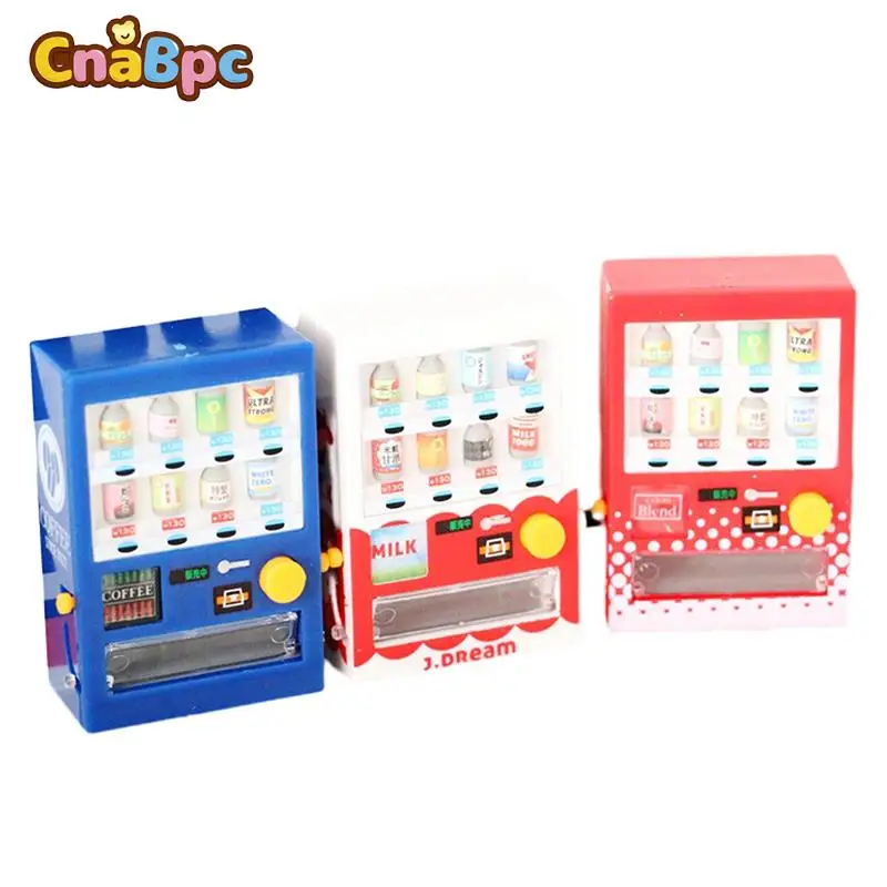 

Dollhouse Miniture Simulation Drinks Vending Machine Play Pretend Shopping Game Play House Toy Convenience Store Scene Decor