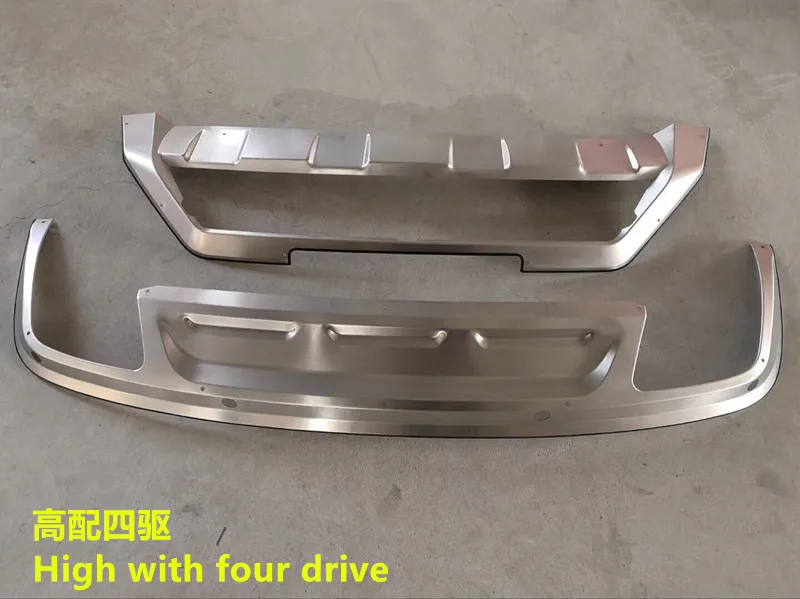 

2 шт., защитная накладка на передний и задний бампер из нержавеющей стали для Volkswagen Tiguan L 2017 2018