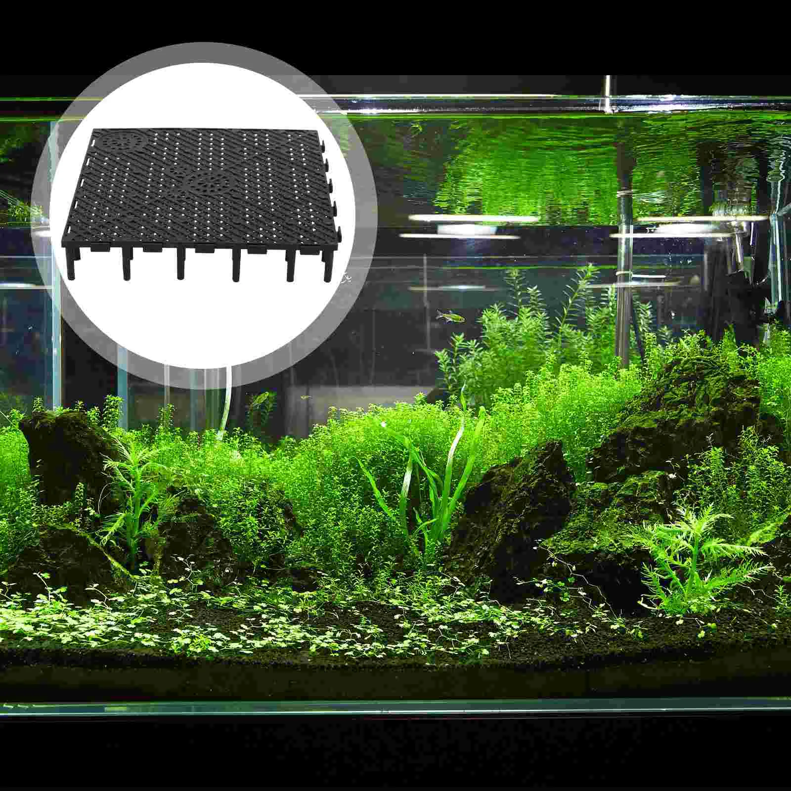 

20 Pcs Fish Tank Bottom Filter Plate Plastic Trays Undergravel Grid Aquarium Divider Isolation Tanks Dividers Crate Serving PVC