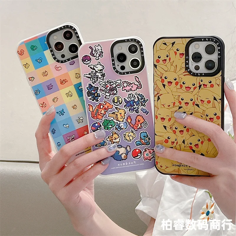 

Pikachu Pokemon Phone Case for IPhone 11 12 Pro 13 Pro MAX 8 Plus XS XR XS Max 7 8 6 Cute Cartoon Anti-fall Silicone Case
