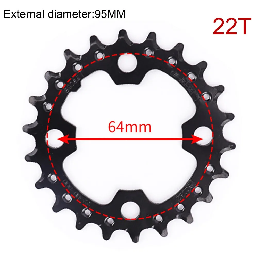 

Bicycle Sprocket 104BCD 22T 32T 42T 44T Bicycle Sprocket Repair Parts Bicycle Mountain Bike Chain Link Single Tooth Chain Link