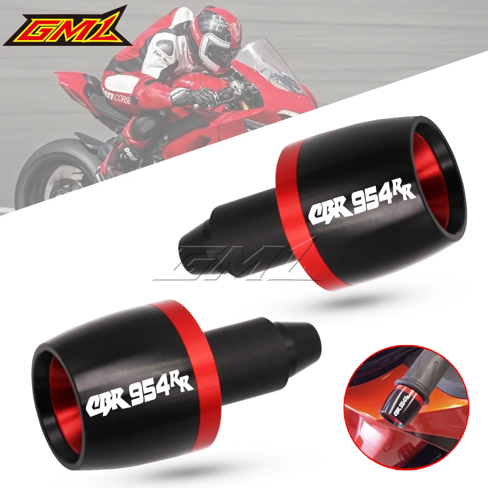 

For Honda CBR954RR CBR 954RR CBR954 RR Universal Motorcycle CNC Aluminum Handlebar Grips Bar Ends Cap Counterweight Plug Slide