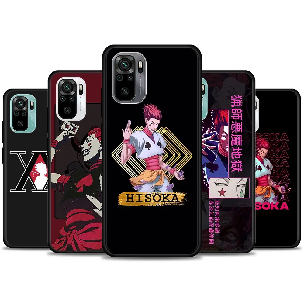 

Anime X Hunter Hisoka Phone Case for Redmi 10 9 9A 9C 9i K60 K30 Pro K40 Pro Plus Note 10 11 Pro Soft Silicone