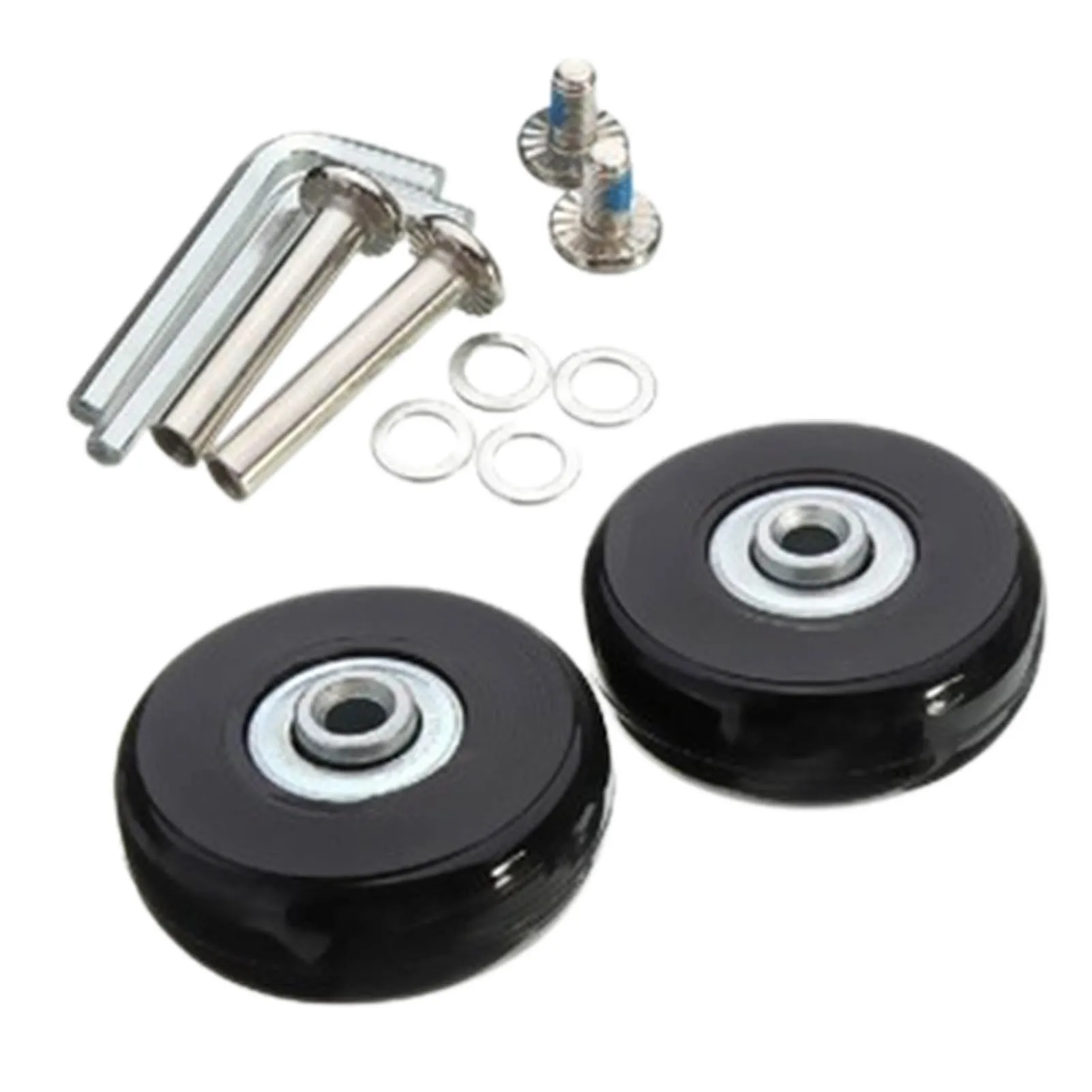 

Luggage Wheel Replacement Kit 50 X 18mm Silent Universal Suitcase Wheels Silent Rubber Wheel Tyres Luggage Repair Kit